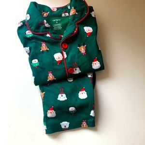 Carter’s Christmas pajamas, size 7
